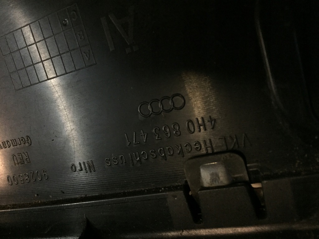 фото №12, Молдинг порог багажника audi оригинальный номер 4h0863471