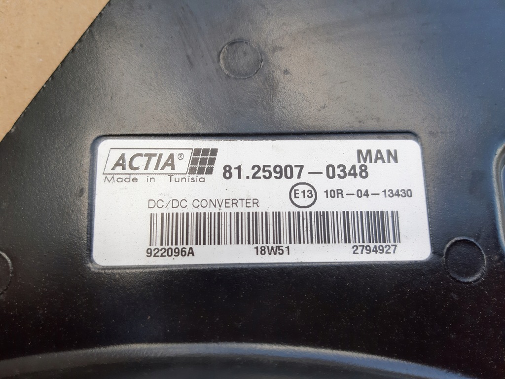 фото №7, Man tgx tgs euro 6 перетворювач напруги 81259070348