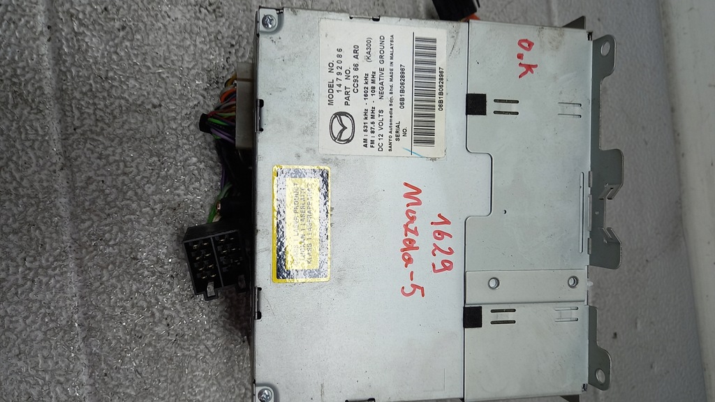 фото №2, Радио mazda 5 06r van