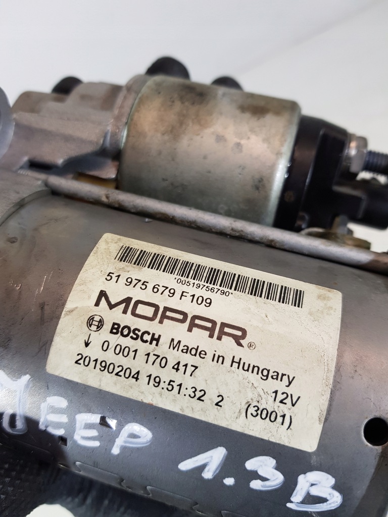 фото №10, Стартер 51975679 jeep renegade compass ii fiat 500x 1.3b