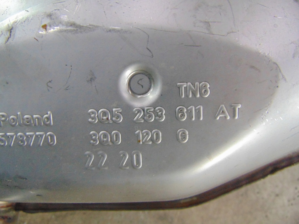 фото №6, Vw passat b8 вихлоп гасник 3q0253211n 3q5253611at