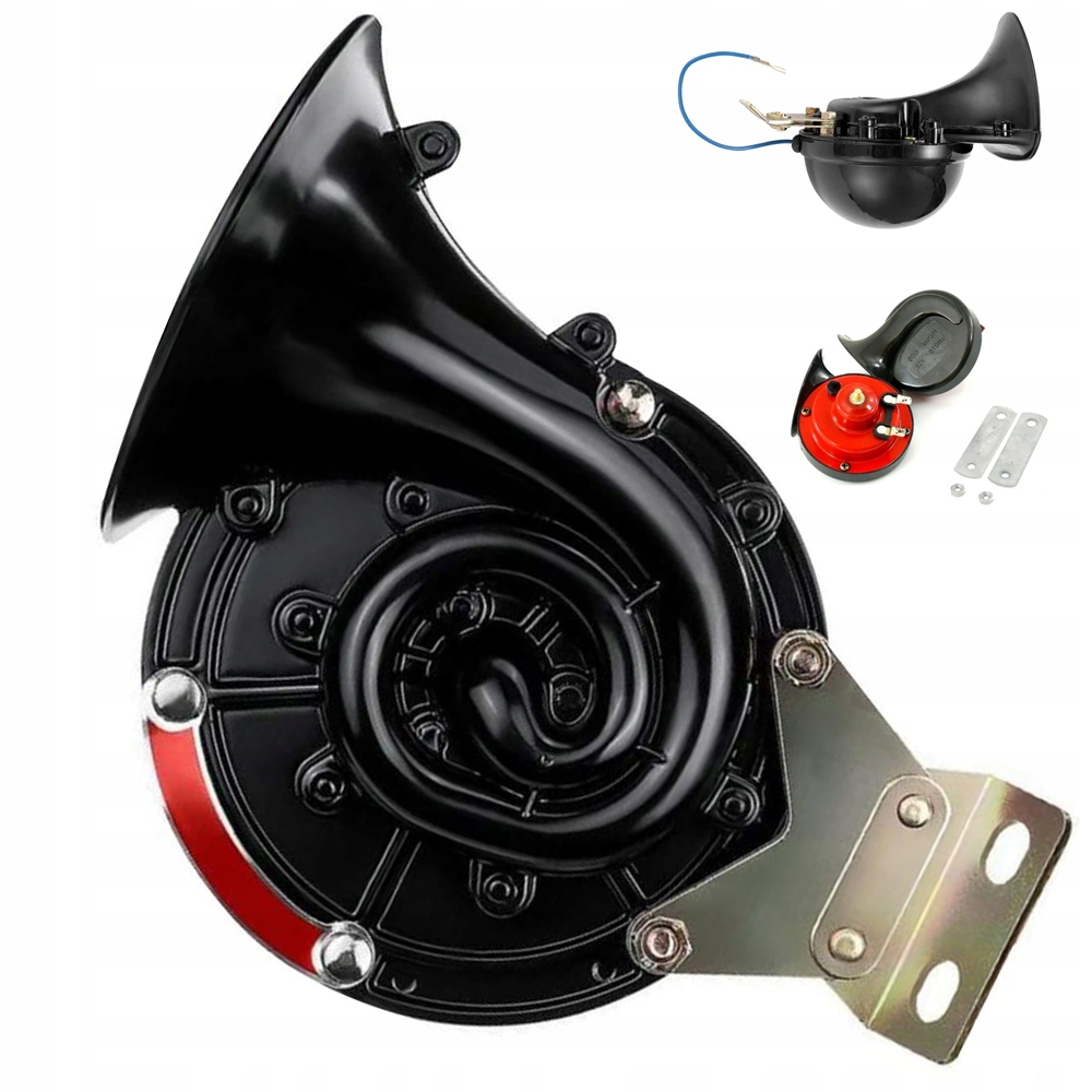 фото №1, 300db сигнал звуковий клаксон черв'як 12v гучний