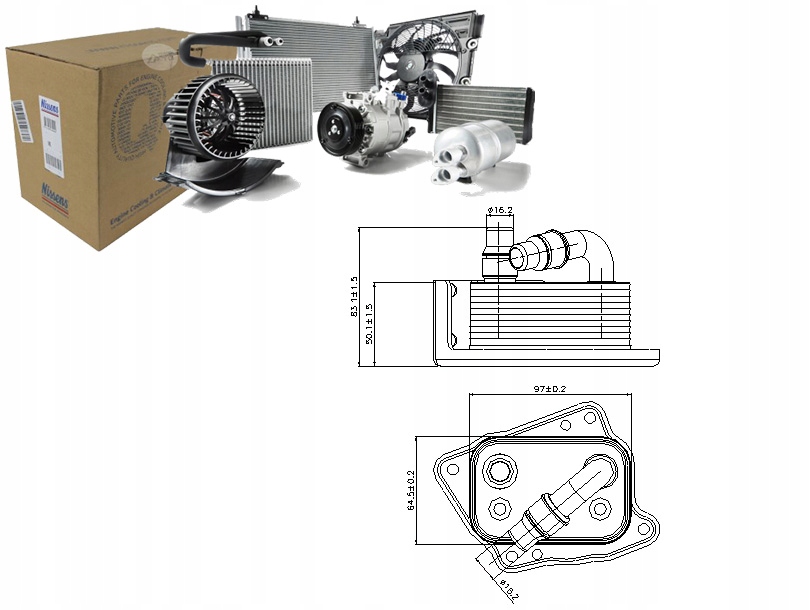 фото №1, Nissens 90688 радіатор оливи, олія двигунний