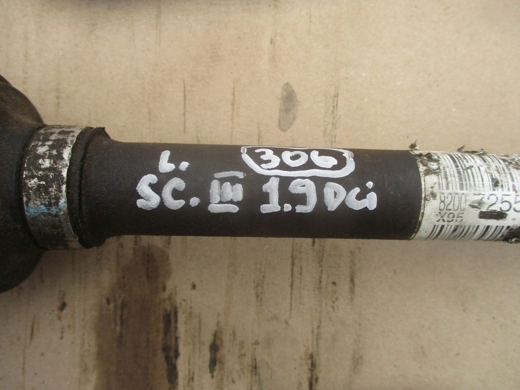 фото №4, Приводной вал левая 8200725512 renault scenic iii 1.9dci