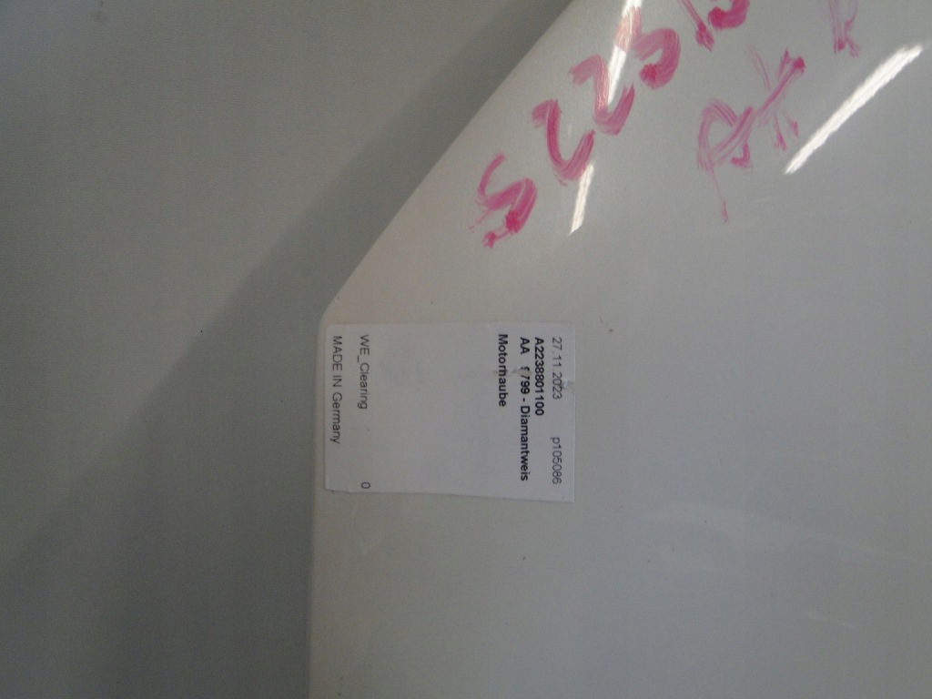 фото №9, Mercedes s klasa 223 w223 капот кришка двигуна 799