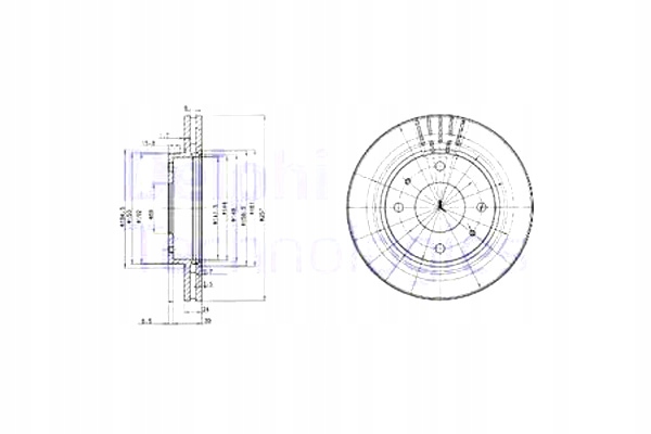 фото №1, Delphi гальмівні диски гальмівні 2szt. перед hyundai coupe i coupe ii elantra