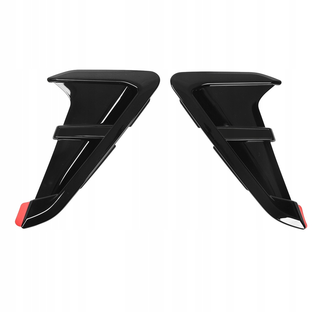 фото №6, 2 szt. блестящие чёрные боковой защита воздуховод воздуха заменители dla x4