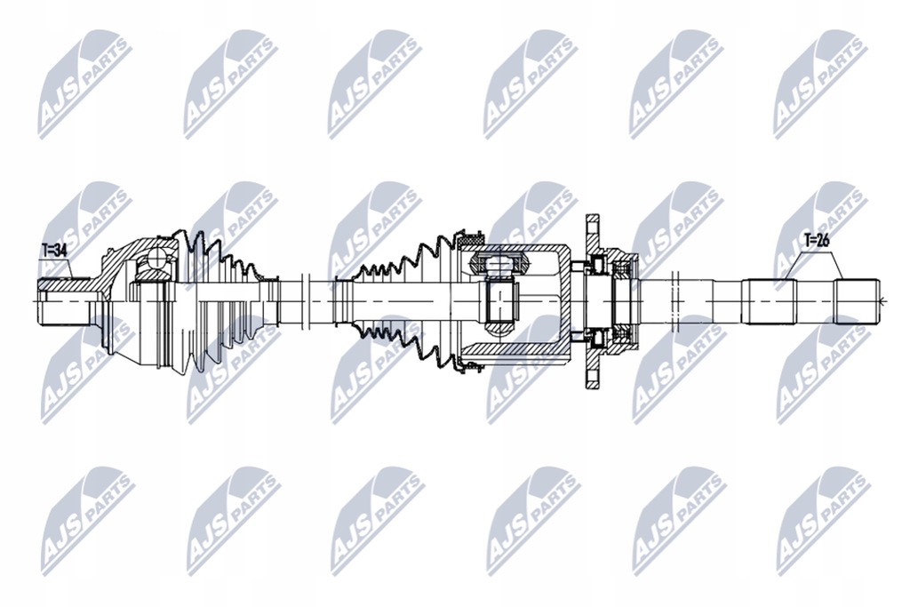 фото №1, Nty npw-me-184 wał привідний