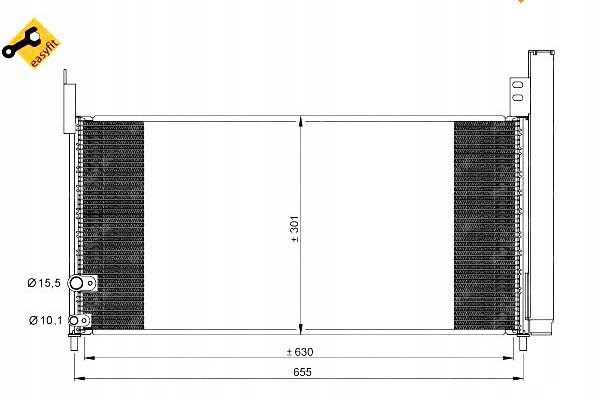 фото №1, Nrf конденсатор кондиціонера lexus ct 200h zwa10_