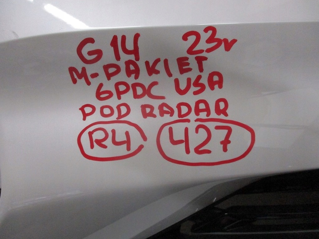 фото №11, Бампер bmw 8 g14 6x pdc m-pakiet 23r usa pod радар задняя задний