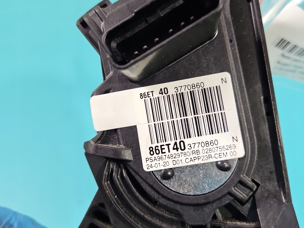 фото №6, Педаль газа потенциометр peugeot expert iii 16- 9674829780 2.0 hdi dw10fe