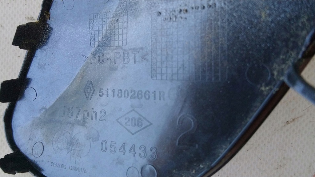 фото №3, Заглушка фаркоп бампера перед renault captur lift-