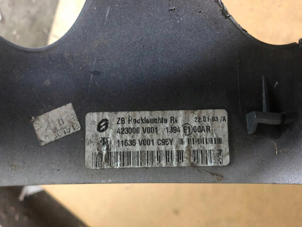 фото №2, Smart fortwo ii 2007 рамка лампы задняя 423006v001