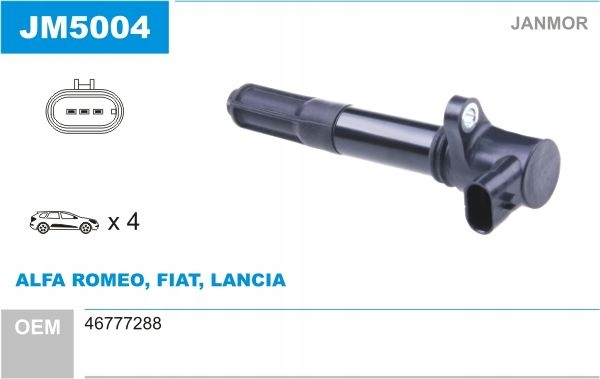 фото №2, Котушка запалювання jm5004 janmor