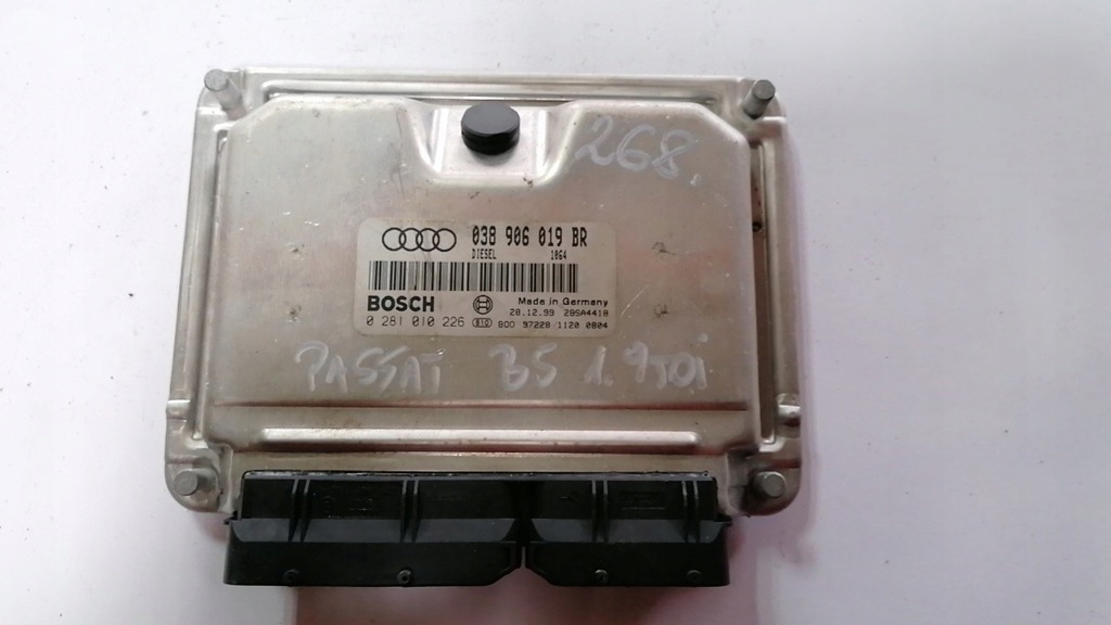 фото №1, Passat a4 1.9 бортовий комп'ютер 0281010226 038906019br