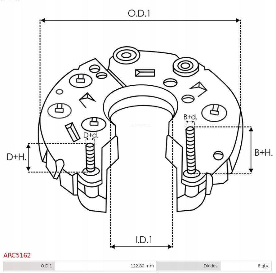Arc5162 діодний міст prost. генератора as-pl Оригінал