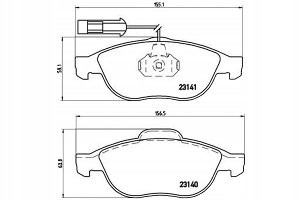 фото №1, Brembo гальмівні колодки гальмівний. alfa romeo 156 2,0-2,5 97-
