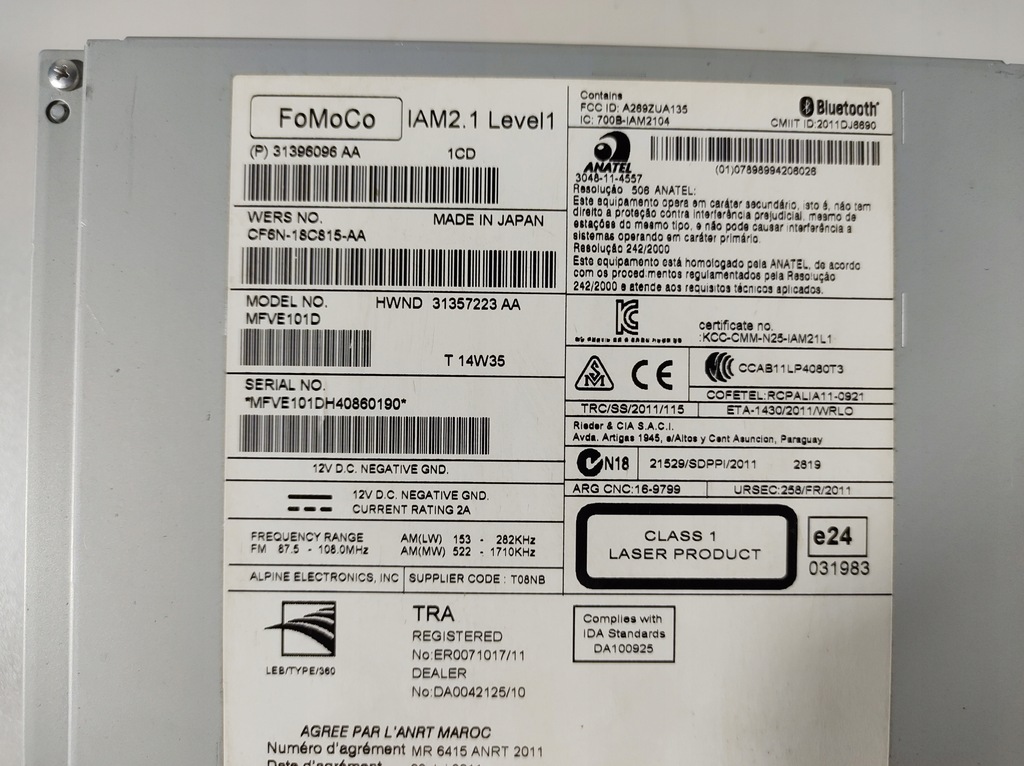 фото №6, Volvo v60 13r- радіо програвач 31396096