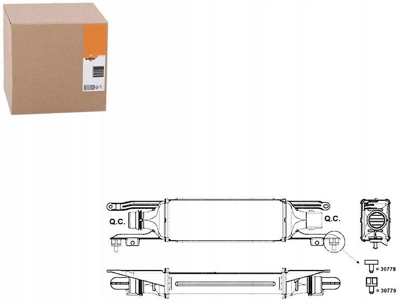 Купить Интеркулер opel corsa d 1,3cd nrf