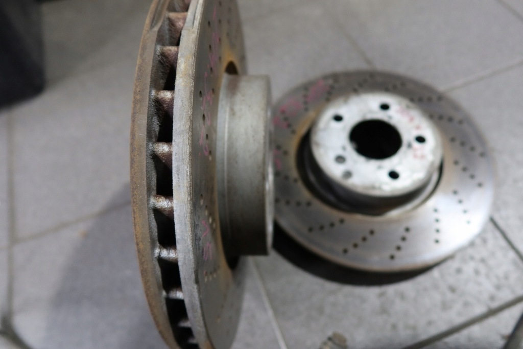 фото №15, Mercedes w204 тормозные диски суппорты перед 322mm w207