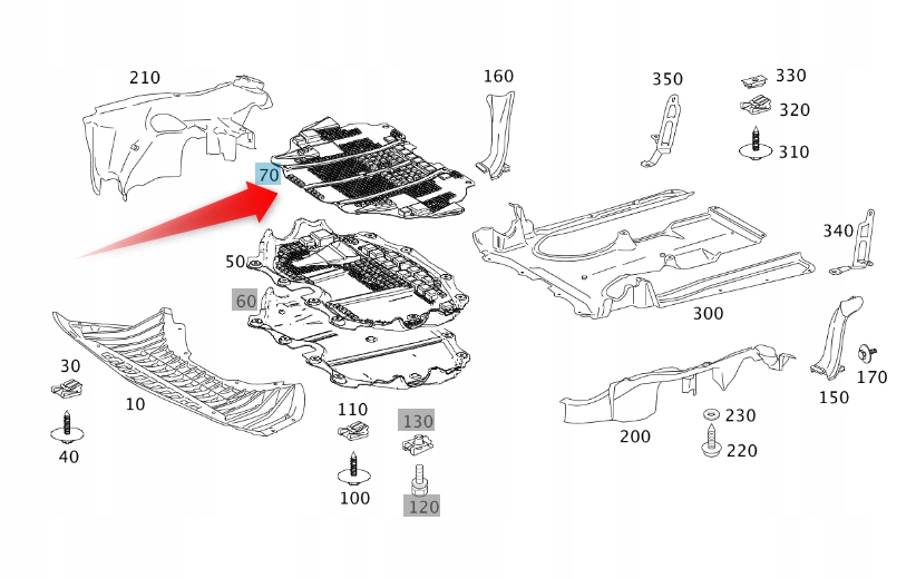 фото №1, Шумоізоляція do захист pod двигун mercedes s w221