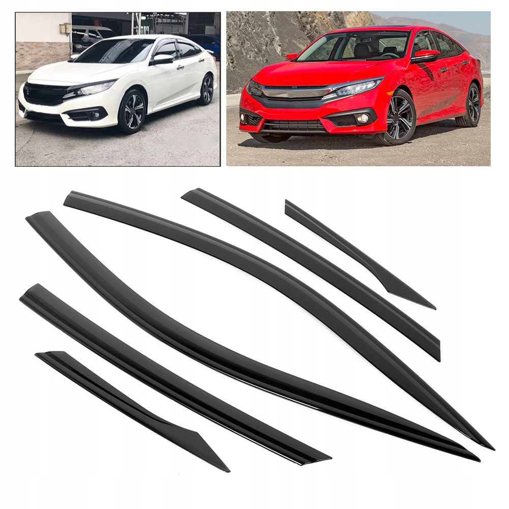 фото №5, 6 szt. czarna захист вікно vent захист