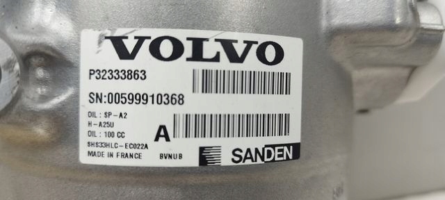 фото №5, Volvo xc90 ii xc60 ii s90 v90 t8 компрессор кондиционера 32333863 32260523