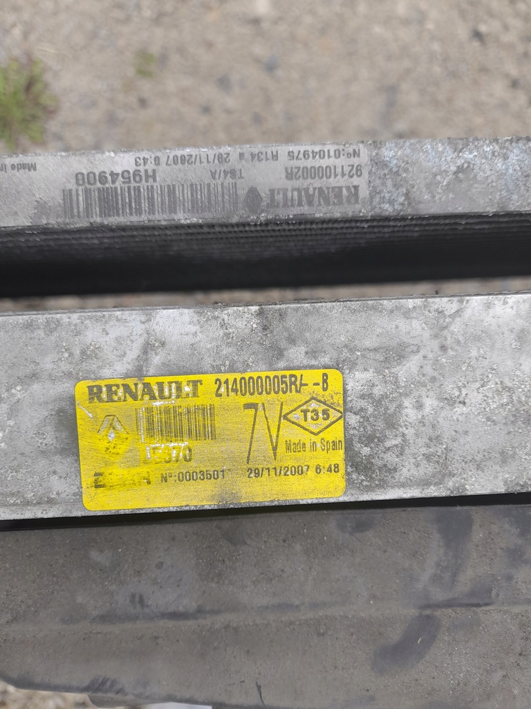 фото №5, Комплект радіатор laguna iii 2.0 dci