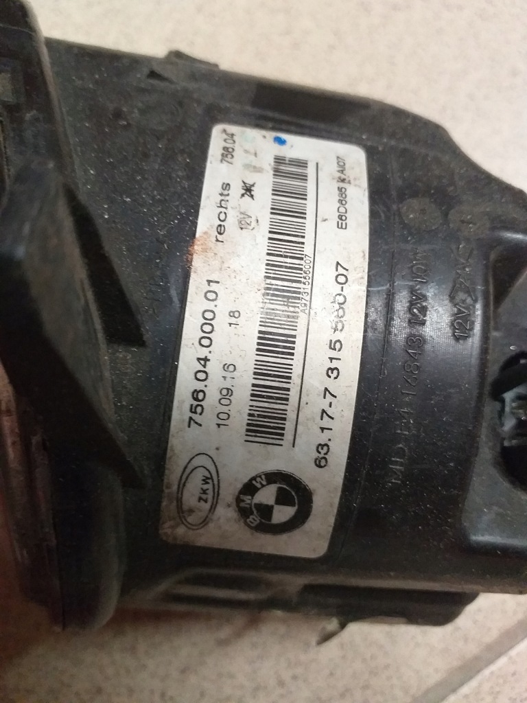 Bmw f30 f31 f32 f33 f36 противотуманная фара led правый 7315560 с Разборки