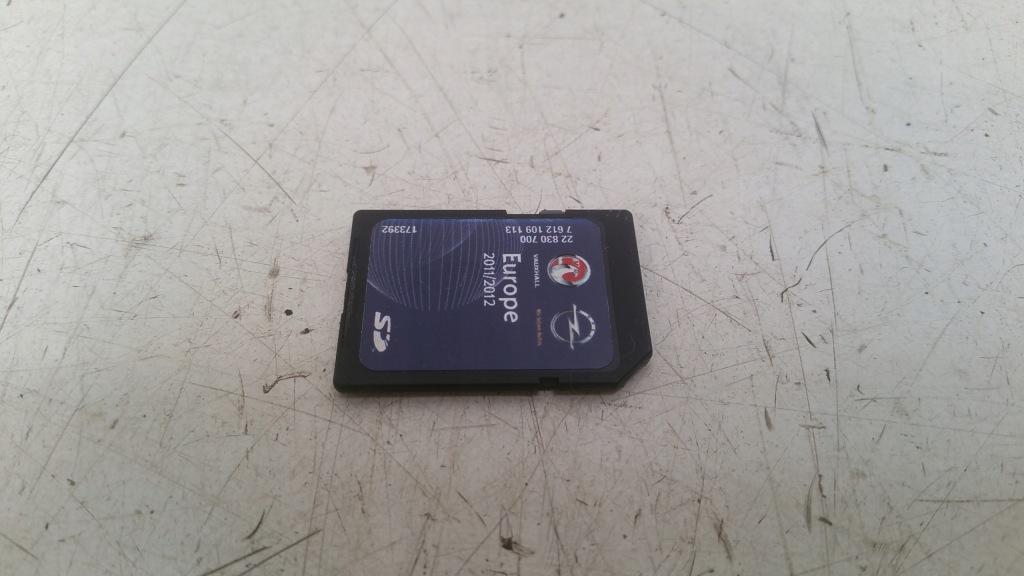 фото №1, Карта з mapami 22830700 opel astra j