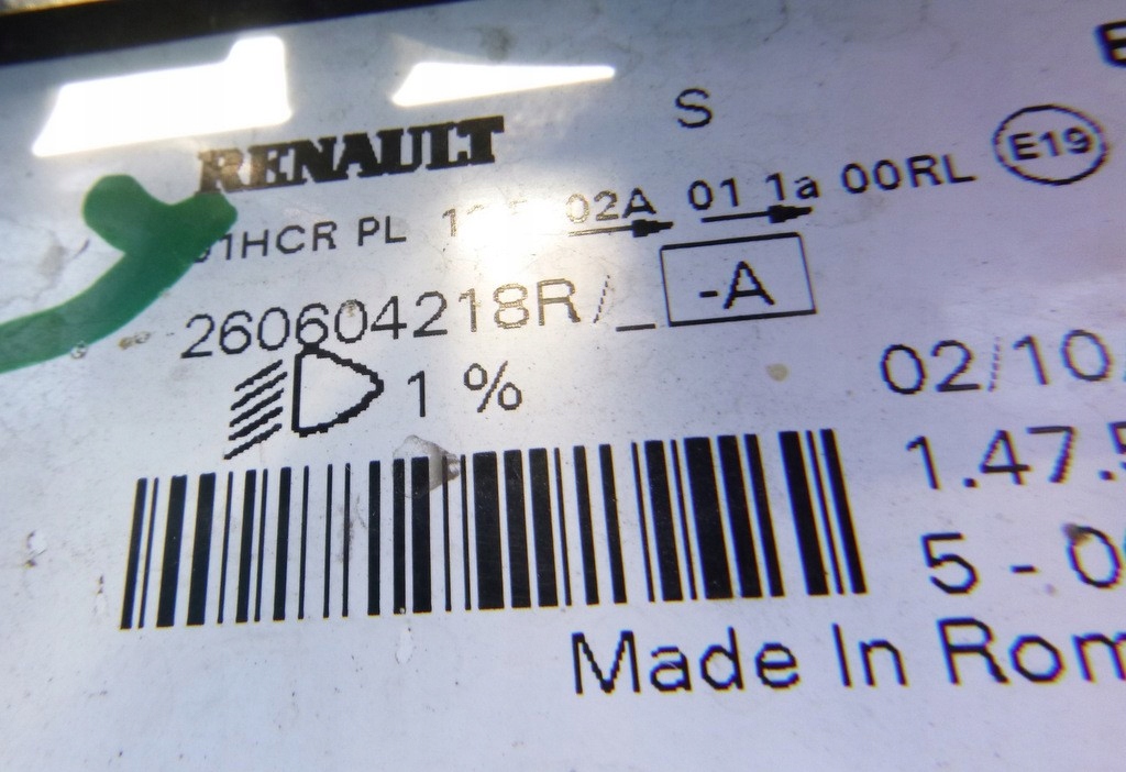 фото №8, Dacia sandero фара левый 260604218r