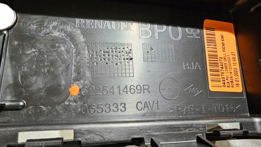 фото №8, Решітка бампера решітка радіатора renault clio v 622541469r oryg new