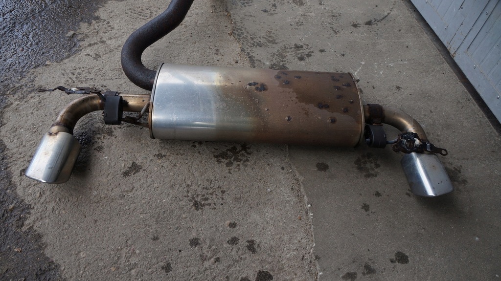 фото №4, Volvo s60 ii v60 гаситель конечный выхлоп 2 насадки