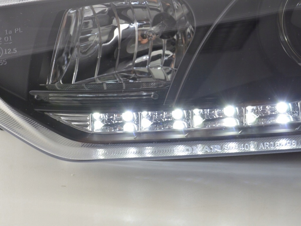 фото №5, Лампы перед daylight led alfa romeo 156 98- чёрные