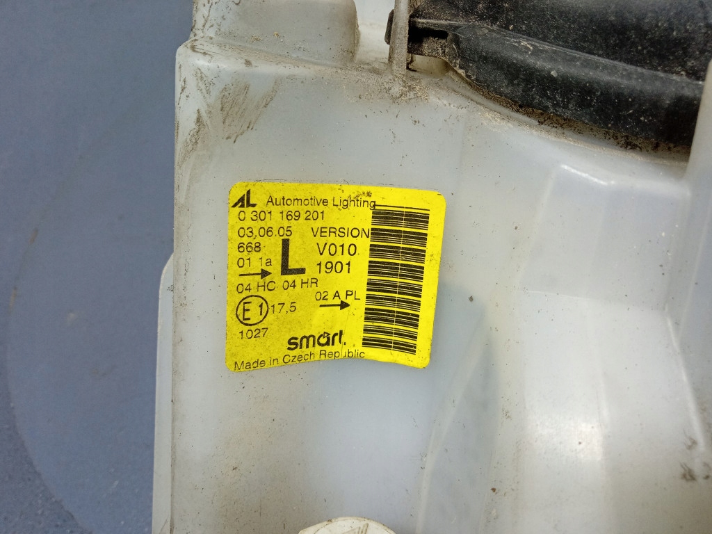 фото №6, Smart fortwo i w450 lift 03- фара лівий лампа eu 0301169201
