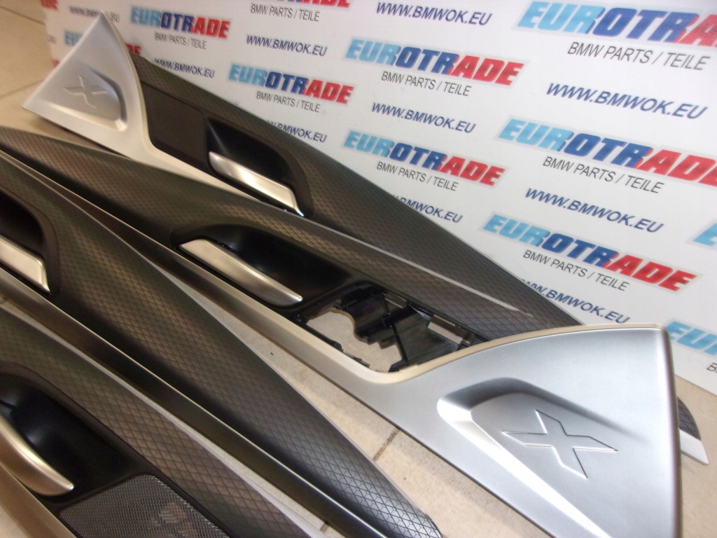 фото №8, Bmw x3 x4 g01 g02 накладки декоративні двері тунель 04kn алюміній romb