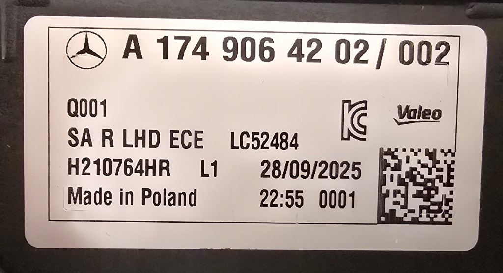 фото №12, Mercedes cla w174 c174 25+ лампа full led multibeam a1749064102 a1749064202