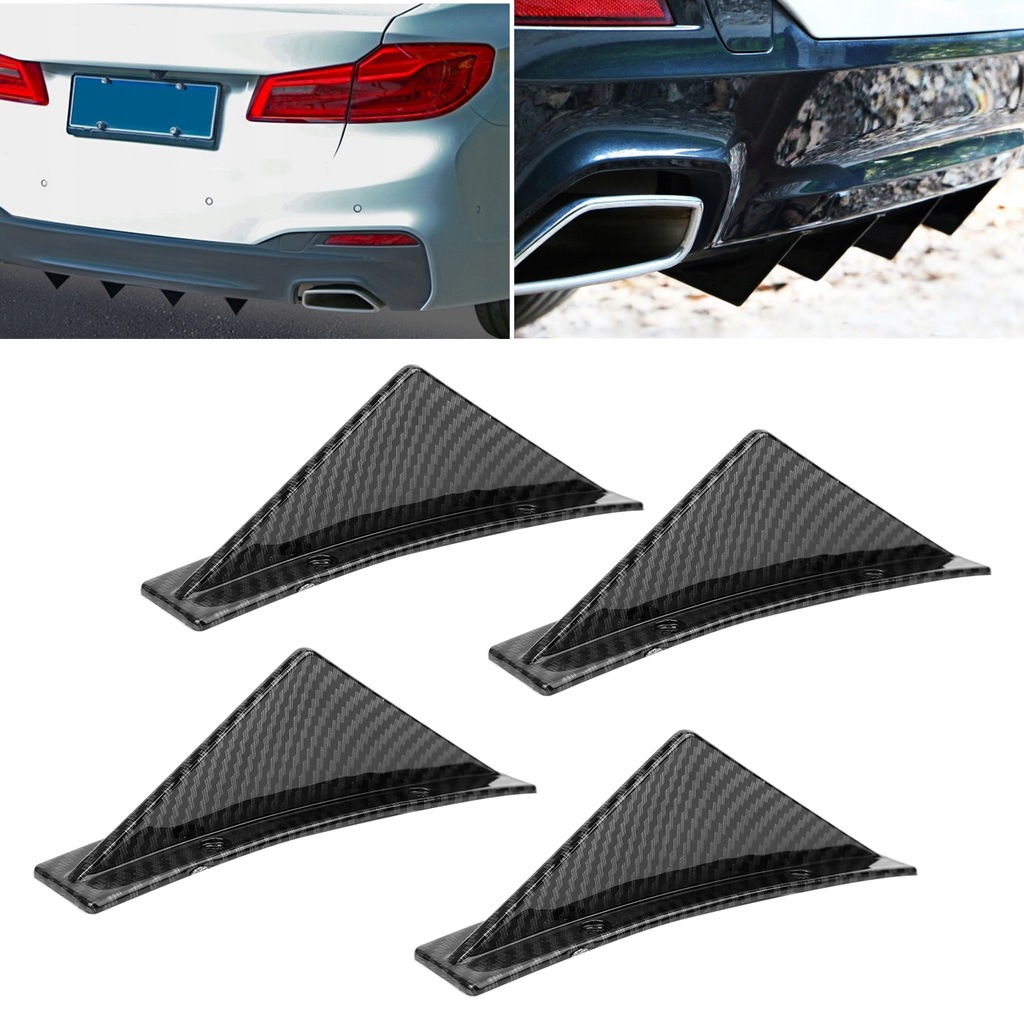 фото №9, 4 szt. набір спойлерів заднього бампера спліттер