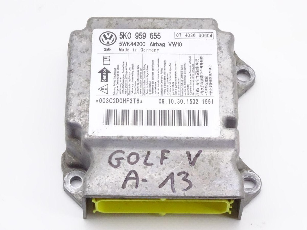 фото №1, Vw golf vi 08-13 модуль датчик подушка безпеки