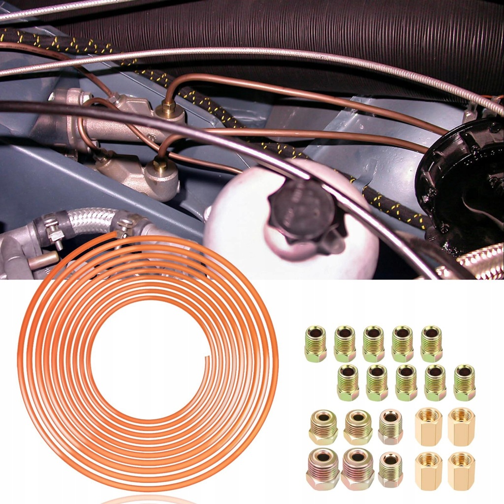 Набор провода тормозные трубка медная 7.5m trustworthy8 Недорого