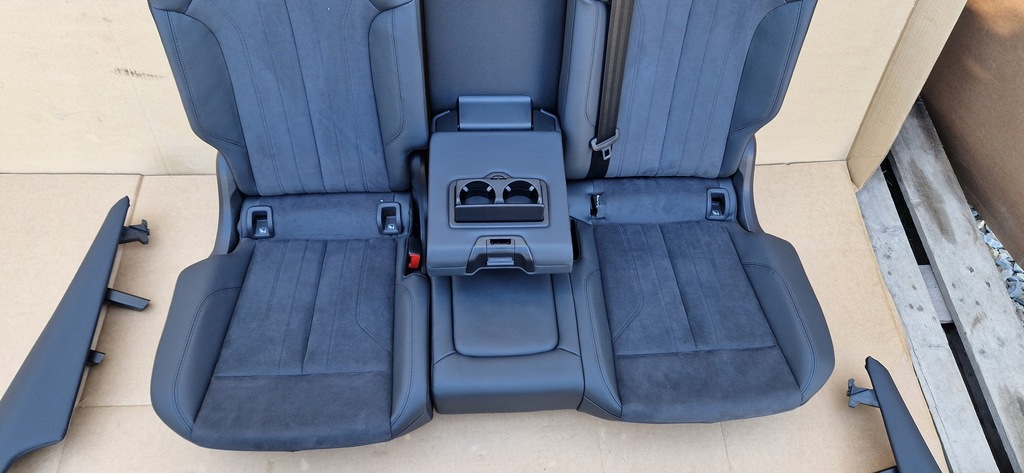 фото №10, Сиденья заднее сиденье audi q5 lift 80a кожа alcantara электрика подогрев jak nowe