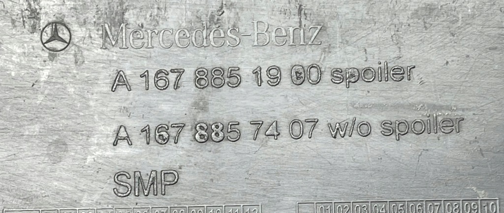 Mercedes gle v 167 спойлер бампера накладка перед a11678851900 Оригинал
