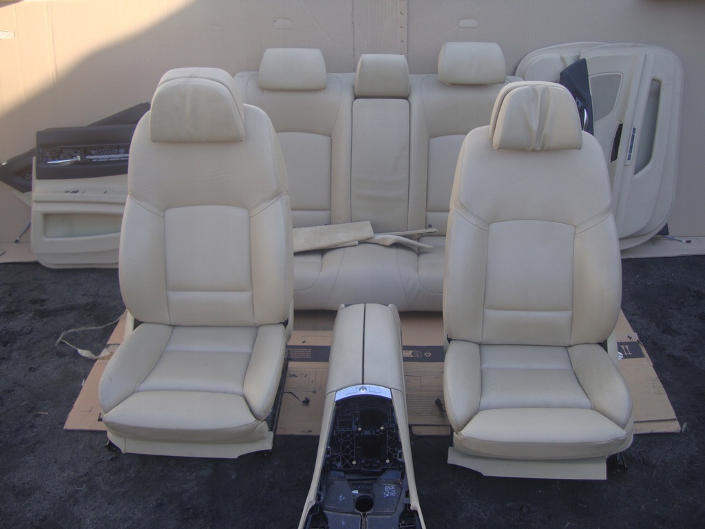 фото №13, Сиденье заднее сиденье обшивки туннель кремовый кожа bmw 7 f01 f02 08-15 europa