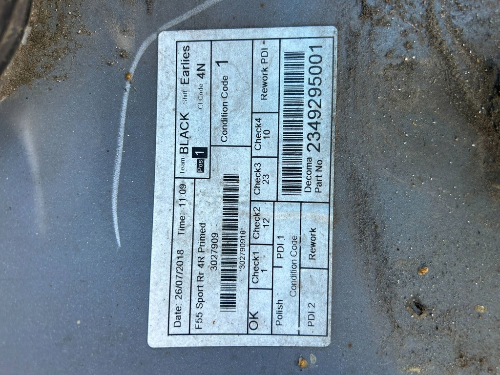 фото №10, Mini one s cooper f56 f55 14- бампер задний задняя