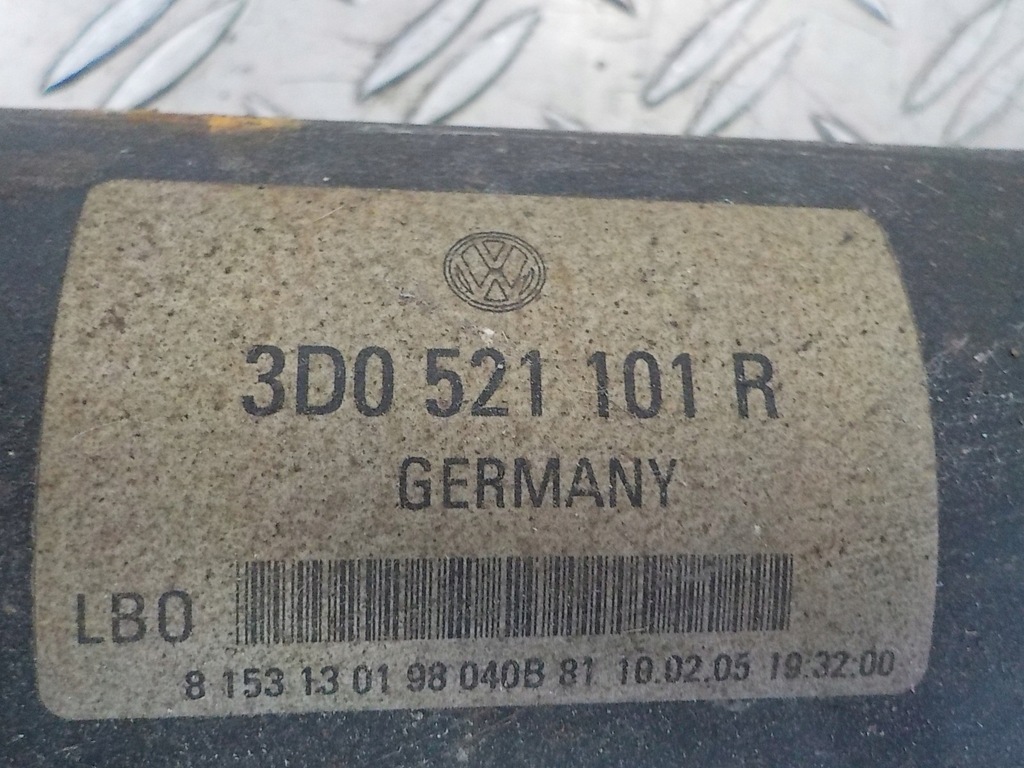 фото №9, Vw phaeton 02-07 5.0 wał привідний