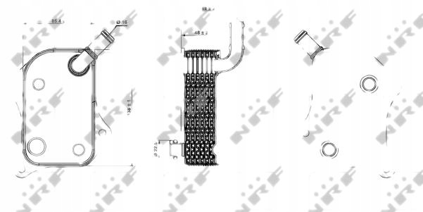 фото №14, [31238] радиатор масла двигателя с корпус fi