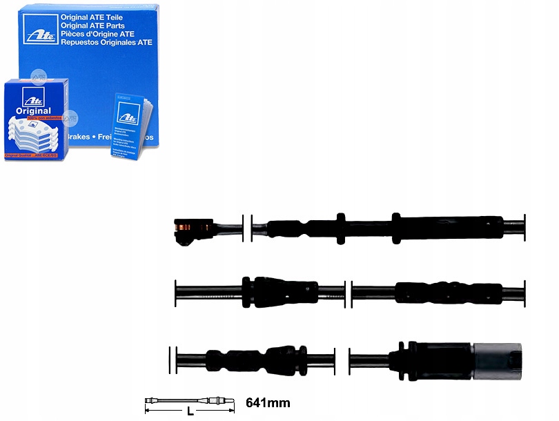 фото №1, Ate 24.8190-0942.2 контакт предупредительный, износ накладок тормозных