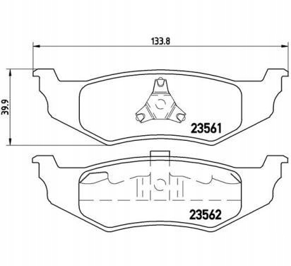 фото №1, Brembo гальмівні колодки гальмівні chrysler 300 m