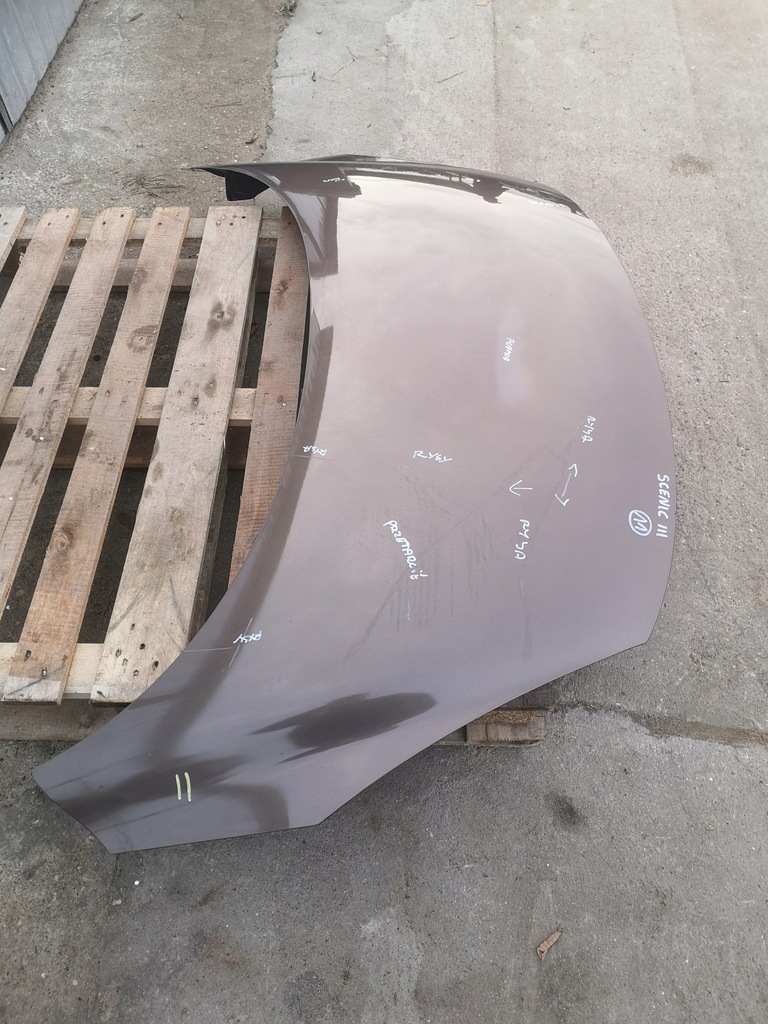 фото №3, Капот крышка двигателя renault grand scenic iii цвет tecnb 08-12