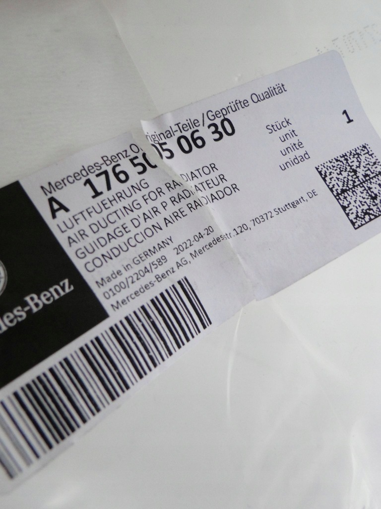 фото №9, Mercedes a w176 176 cla 117 gla 156 воздуховод воздуха верхний левая 45 amg